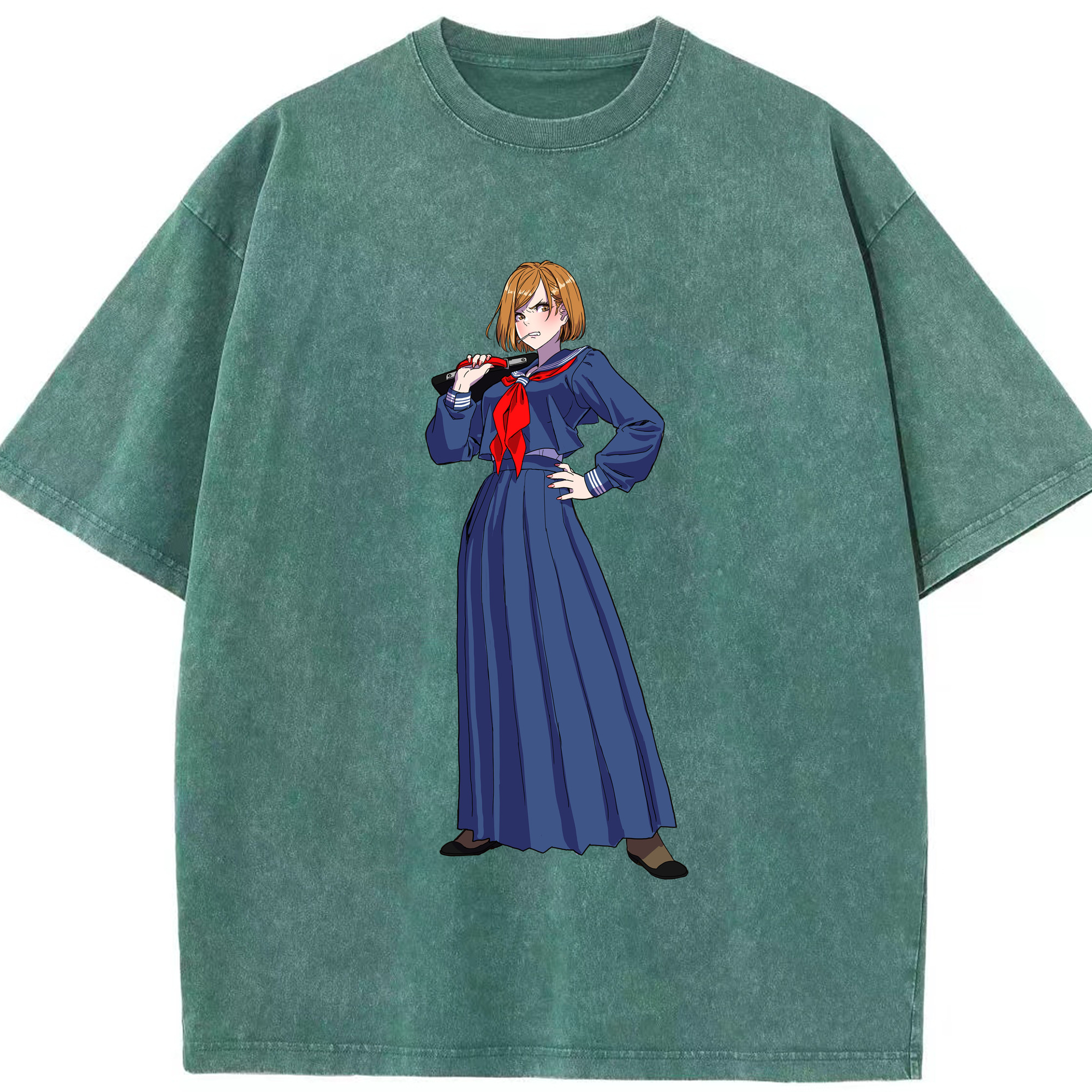 （画像用） 呪術廻戦 Jujutsu Kaisen 綿100% ヴィンテージ風 半袖Tシャツ（フロントプリント）
